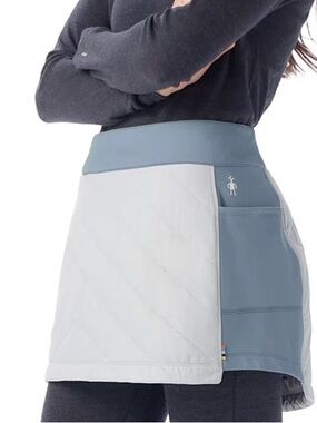 Smartwool Smartloft Insulated Skirt Women's Storm Grey Merino Wool SMALL